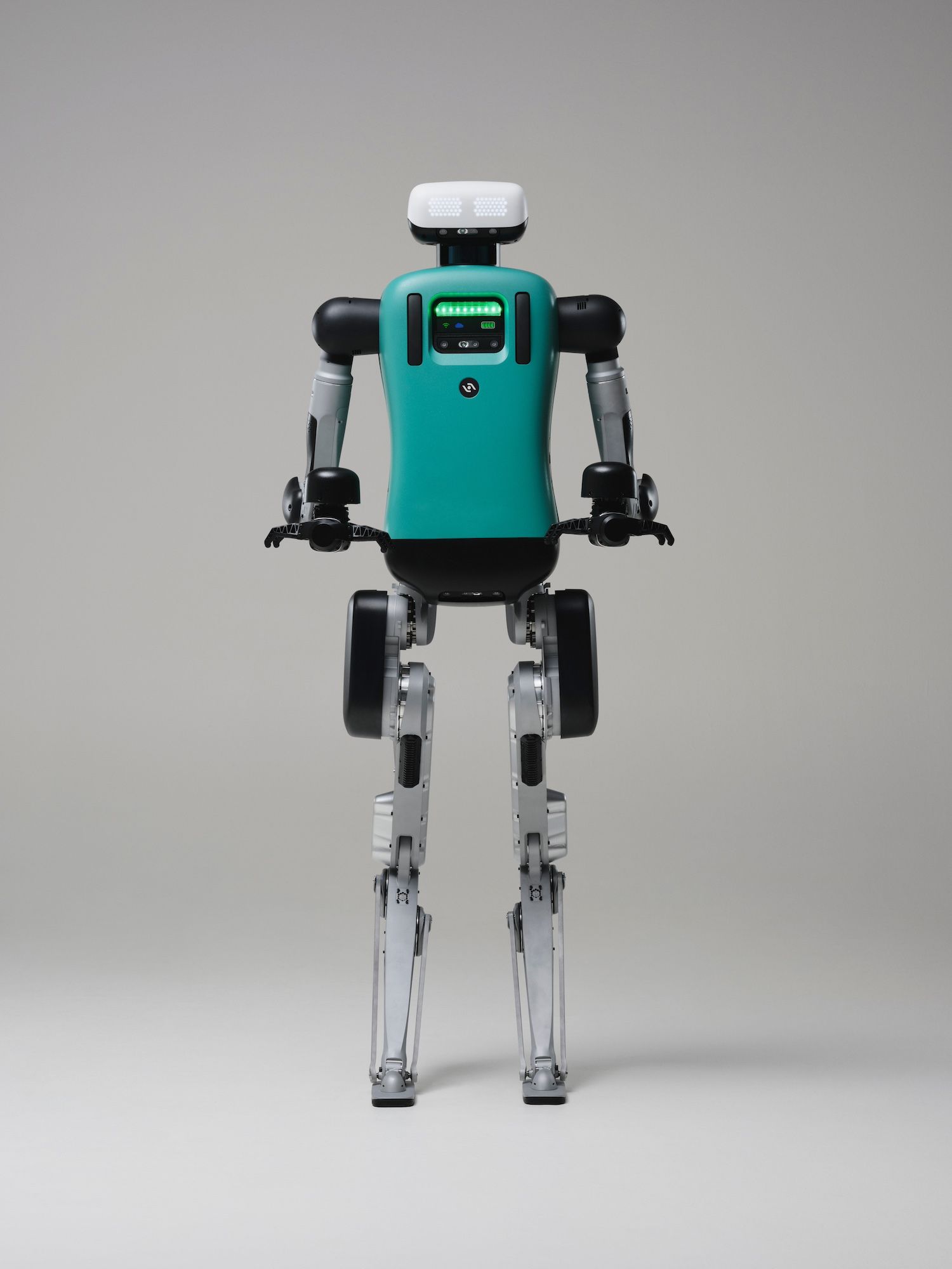Agility Robotics Digit (gen 4) humanoid robot standing, front view, vendor press kit photo